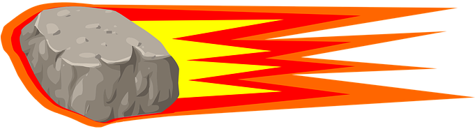 Meteorite Meteor Shower Kite Meteorite Met - Meteor Clipart (680x340)