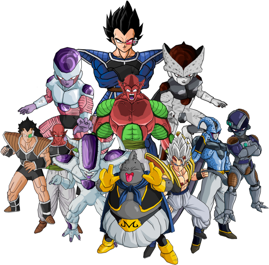 Best Bad Guys I Created By Robertovile On Deviantart - Dragon Ball Z Bad Guys (900x884)