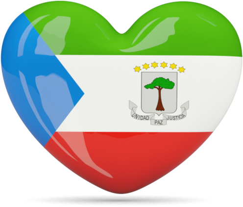 Illustration Of Flag Of Equatorial Guinea - Equatorial Guinea Flag Heart (640x480)