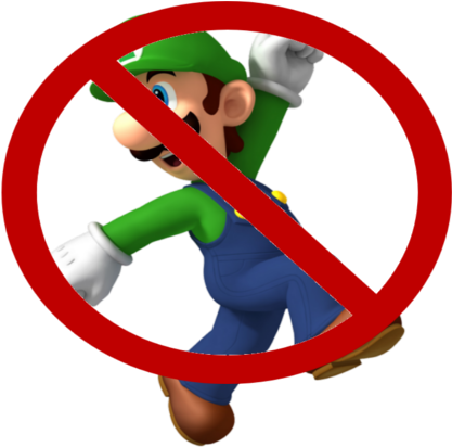 Say No To Luigi, Kids - Mario And Luigi (452x600)