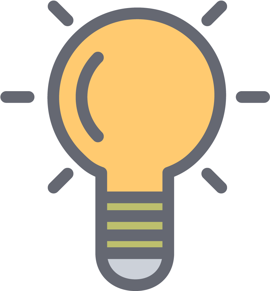 Idea Clipart Lampu - Lampu Flat Design Png (1024x1024)