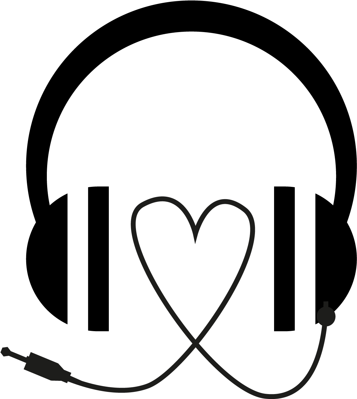 Organs Clipart Music Radio - Vector Illustration Of Black Headphones With Blue (1418x1418)