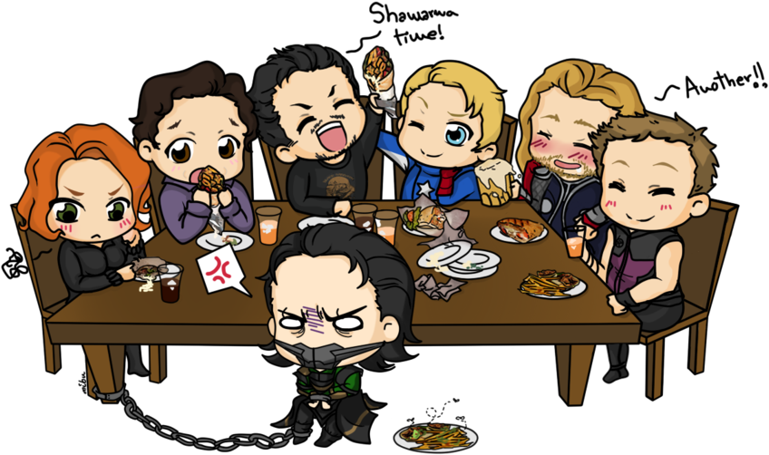 Free Chibi Black Widow Drawings - The Avengers (900x572)