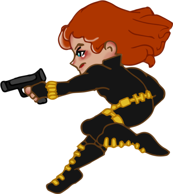Chibi By They Are Not Stars - Black Widow (750x750)
