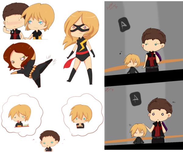 Chibi Black Widow Download - Child (600x500)