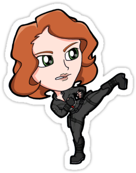 Chibi Black Widow - Chibi (375x360)