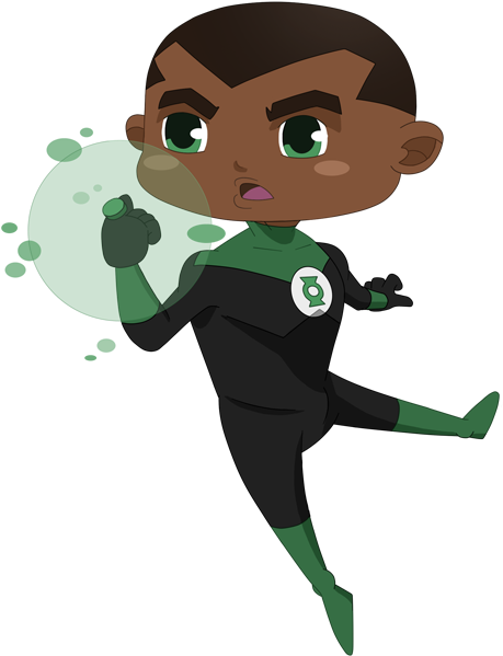 Chibi Green Lantern By Sammy514 On Deviantart Rh Deviantart - Black Green Lantern Chibi (458x696)