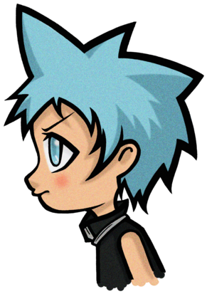 Black Star By Byli4 On Deviantart Chibi Crossover Black - Soul Eater Chibi Black Star (400x462)