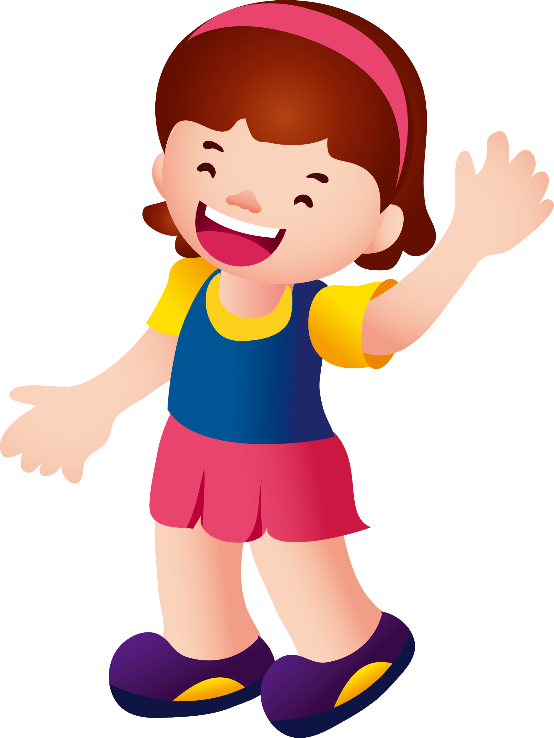 Cartoon Children's Song Illustration - Child (1762x2348)
