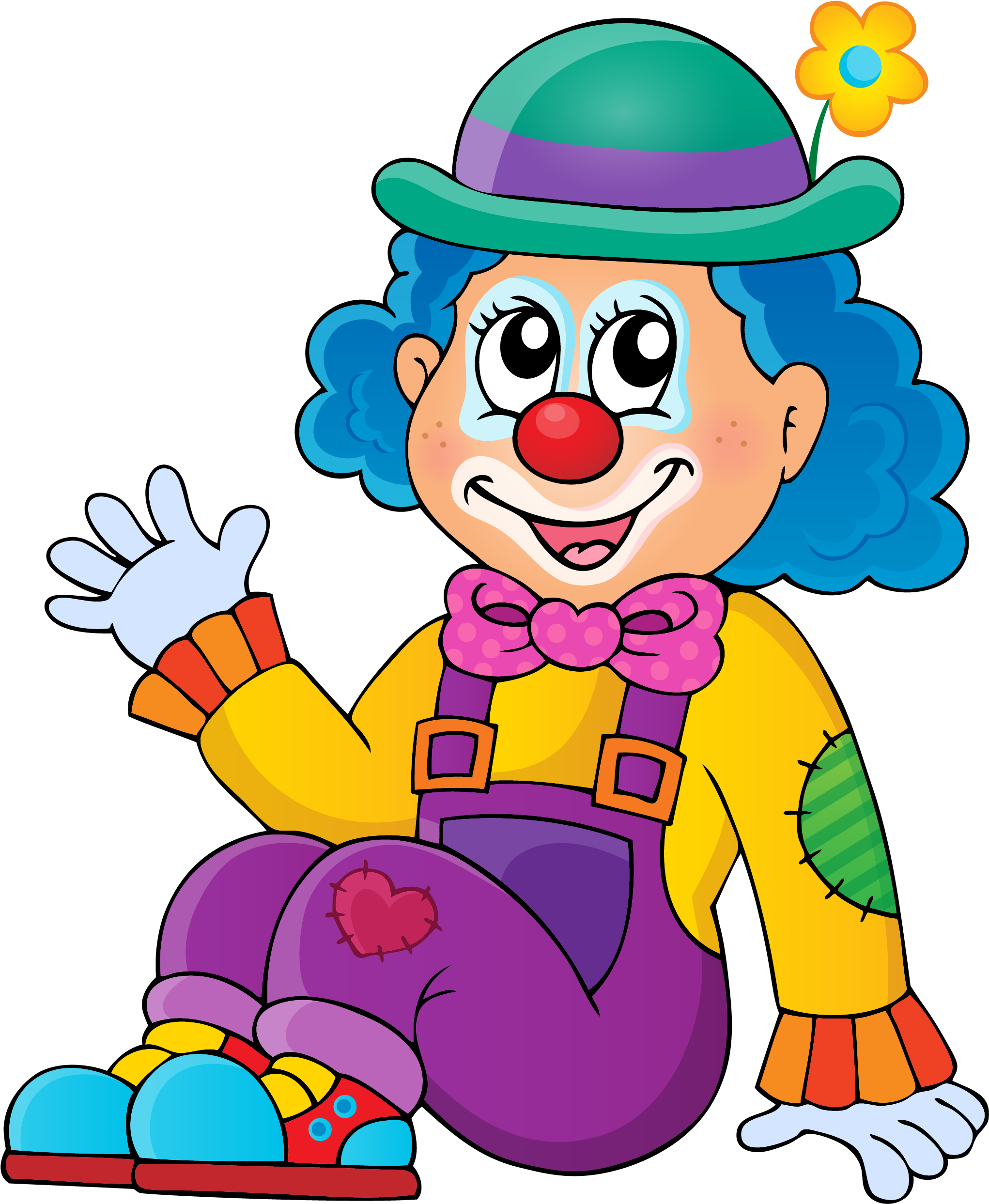 Royalty-free Clown Illustration - My Little Circus (a Coloring Book For Kids) (3261x3261)