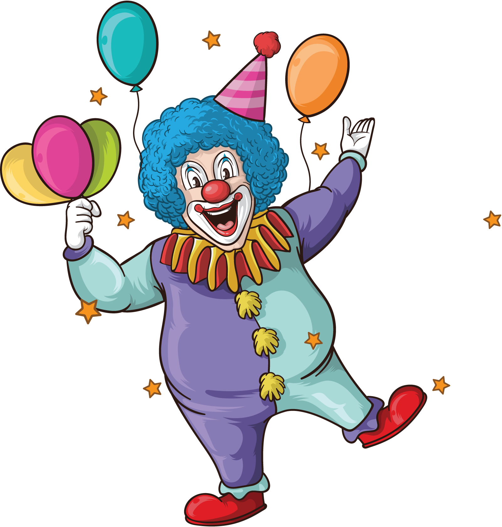 Клоун с шарами. Весёлые клоуны. Клоун рисунок. Клоуны для детей. Клоун мультяшный.