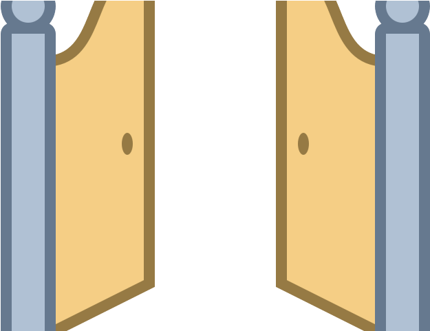 Doorway Clipart Gate Door - Gates Open From The Inside Clipart (640x480)