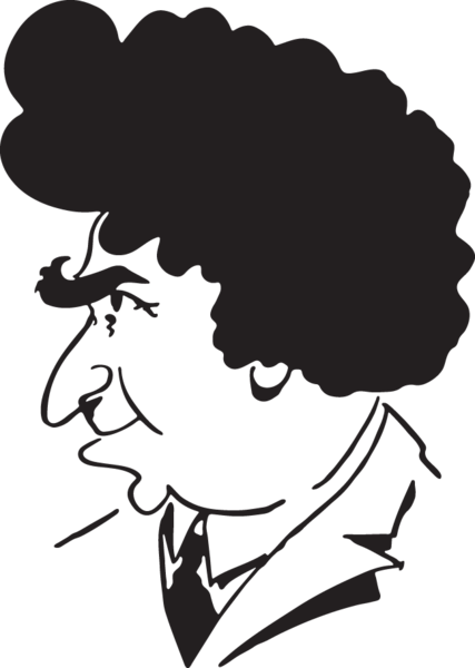 Caricature Of Giovanni Martinelli - Clip Art (427x600)