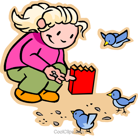 Feeding Birds Clip Art (480x473)