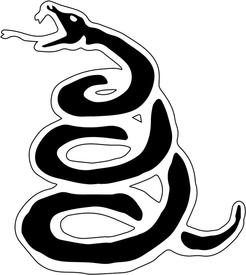 Black Album / Snake Logo By Lightsinaugust On - Metallica Black Album Snake (851x939)