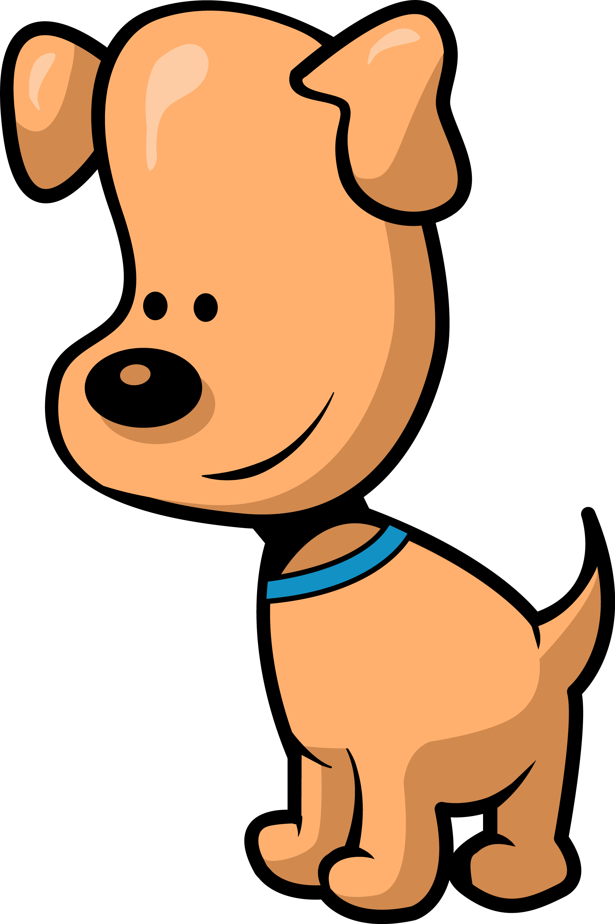 Dog Clipart - Puppy Food Cartoon (1967x2955)