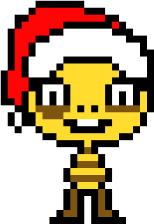 Christmas Monster Kid - Undertale Monster Kid Sprite Grid (410x370)