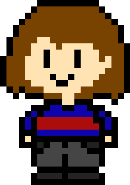 Poweredtale Chara - Undertale Chara Pixel (580x680)
