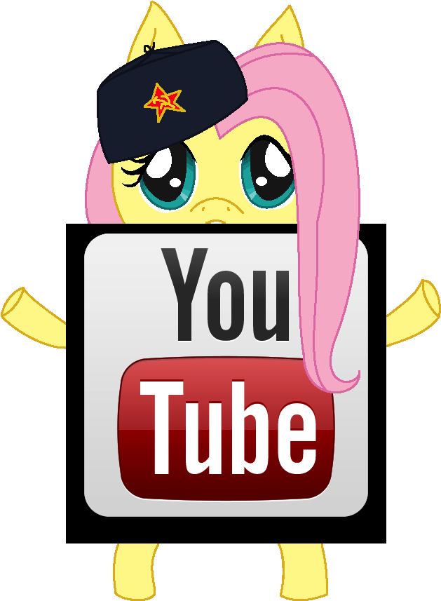Communist Fluttershy Youtube Logo By Xelectricwings - Youtube App Logo Png (900x900)