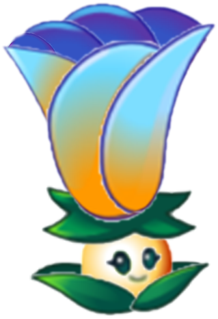 Moon Flower Fire - Plants Vs Zombies Moonflower (332x485)