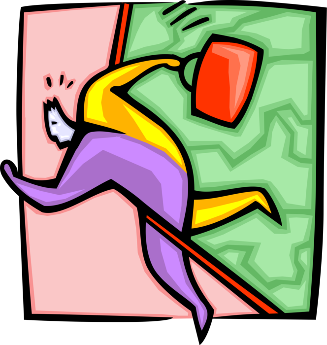 Vector Illustration Of Track And Field Athletic Sport - Vector Illustration Of Track And Field Athletic Sport (664x700)