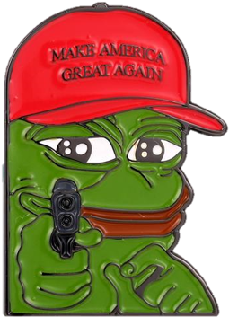 Trump Pepe Pin - Kek Kikker (438x438)