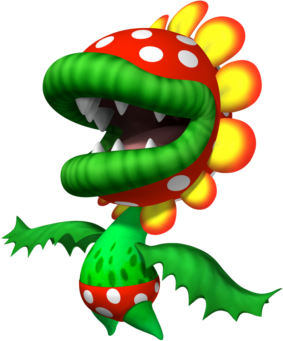 Petey Piranha As He Appears In Mario Super Sluggers - Petey Piranha Nintendo Free (946x1141)