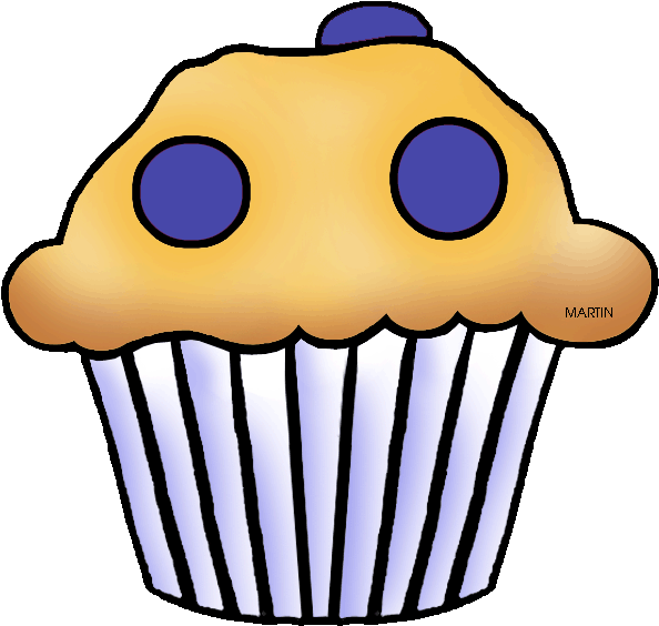 Muffin Clipart Fruit - Muffin Clipart Free (648x592)