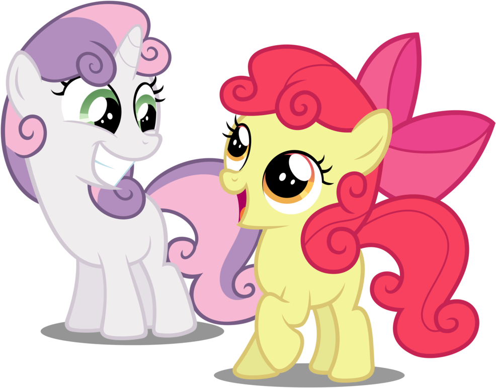 My Little Pony Friendship Is Magic Baby Apple Bloom - Mlp Sweetiebloom (1012x789)