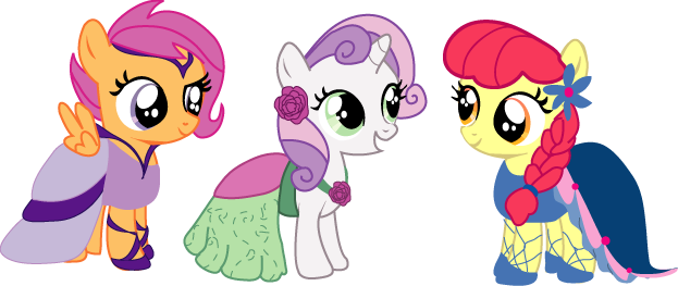 Apple Bloom, Artist - Mlp Apple Bloom Dress (623x263)