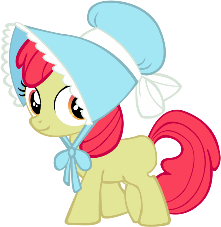 Apple Bloom Wearing Her Bonnet By Star-burn - Apple Bloom (1024x1024)