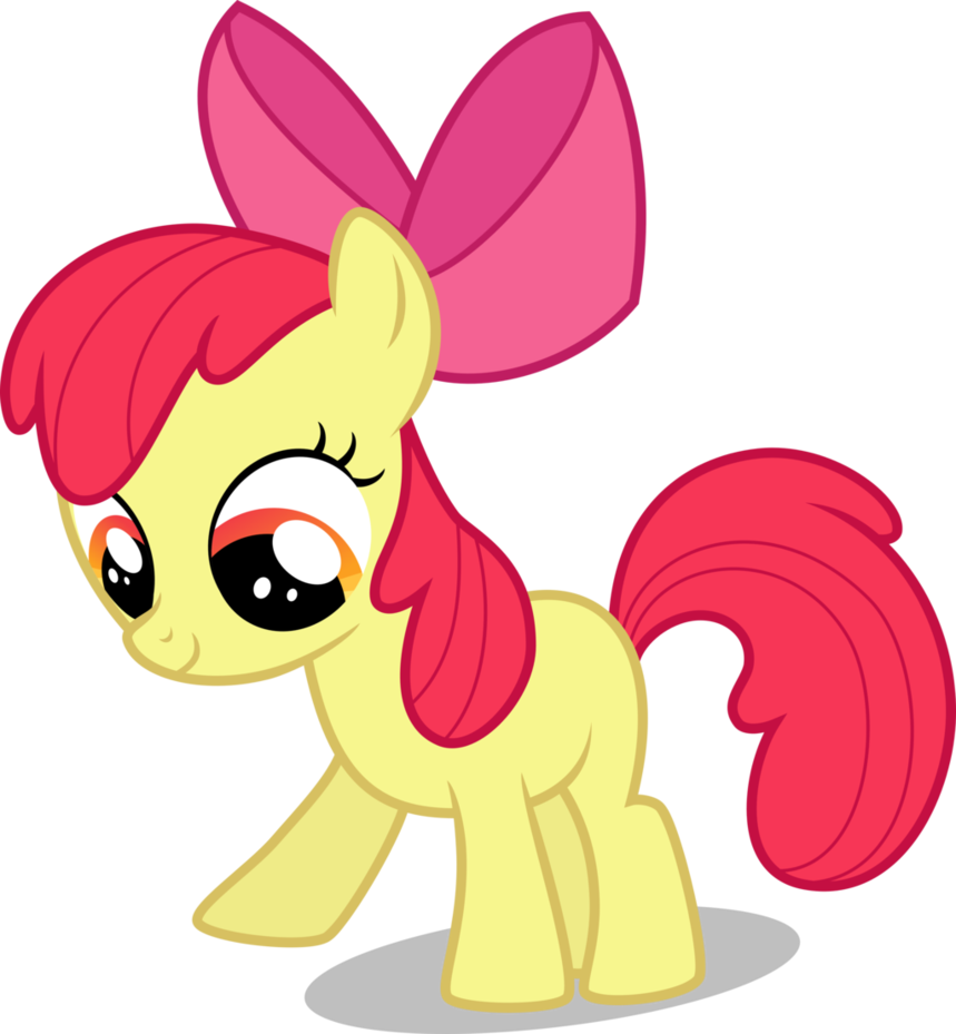 Vip Apple Bloom, Pokin At A Thing On The Ground By - Little Pony Friendship Is Magic (859x929)
