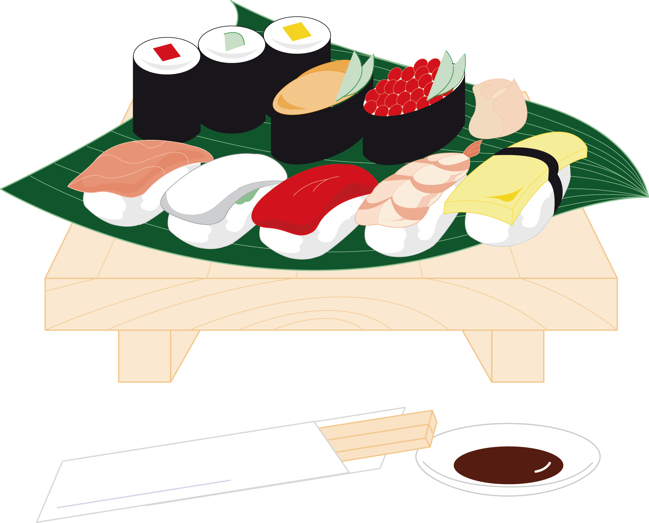 Sushi Japanese Cuisine Food - Sushi Vector (2248x1814)