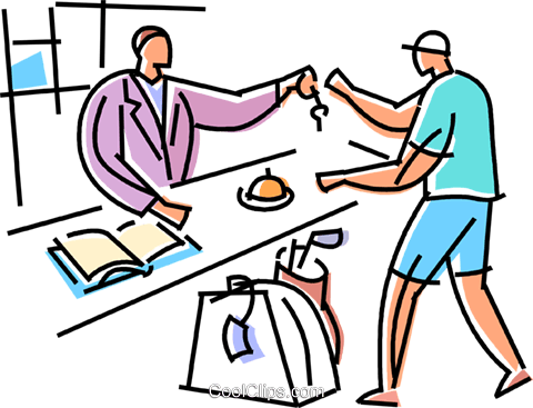 Royalty Free Desk Clip Art, Vector Images & Illustrations - Hotel Front Desk Clipart (480x367)