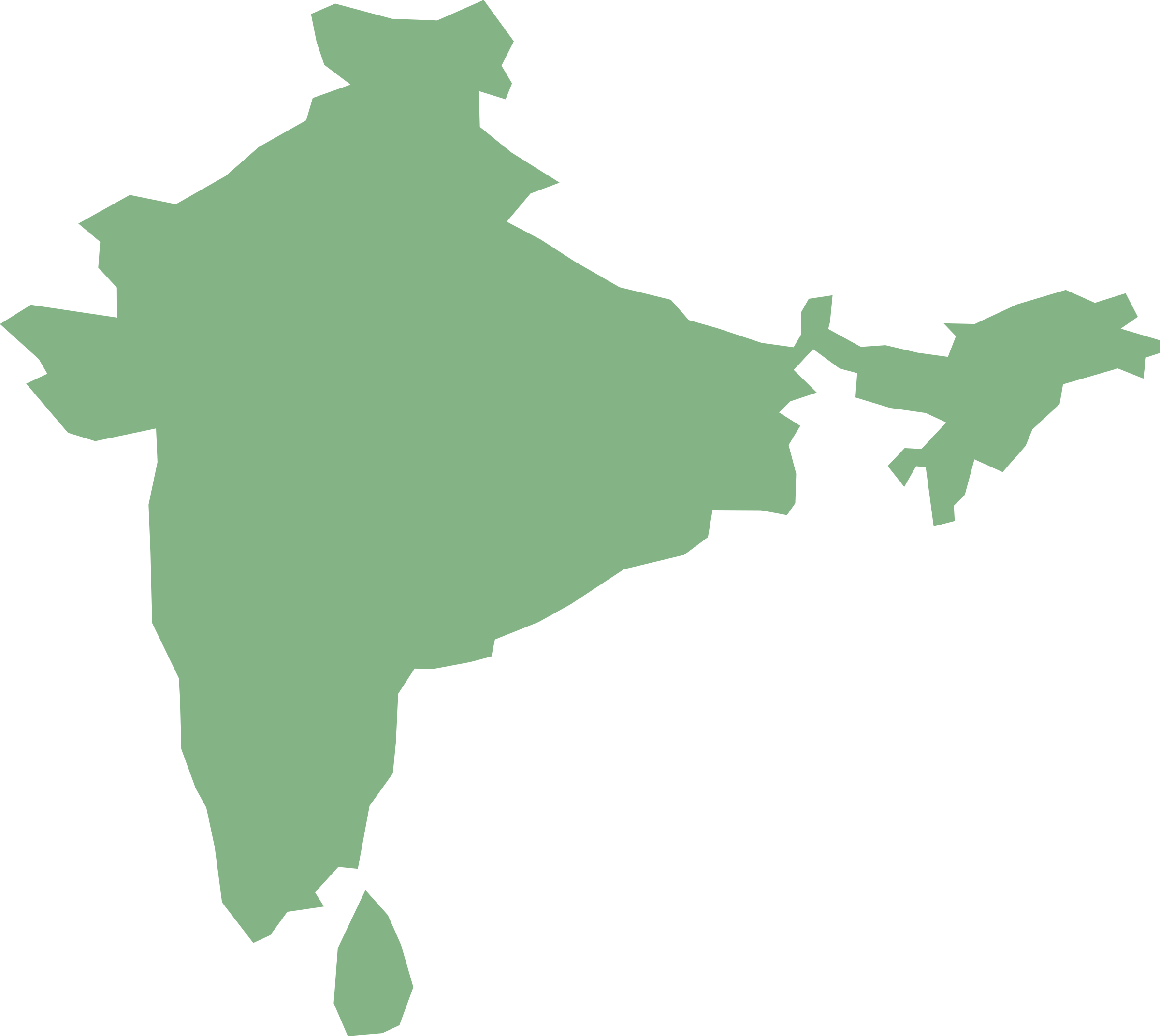 Big Image - Map Of India Transparent (2400x2143)