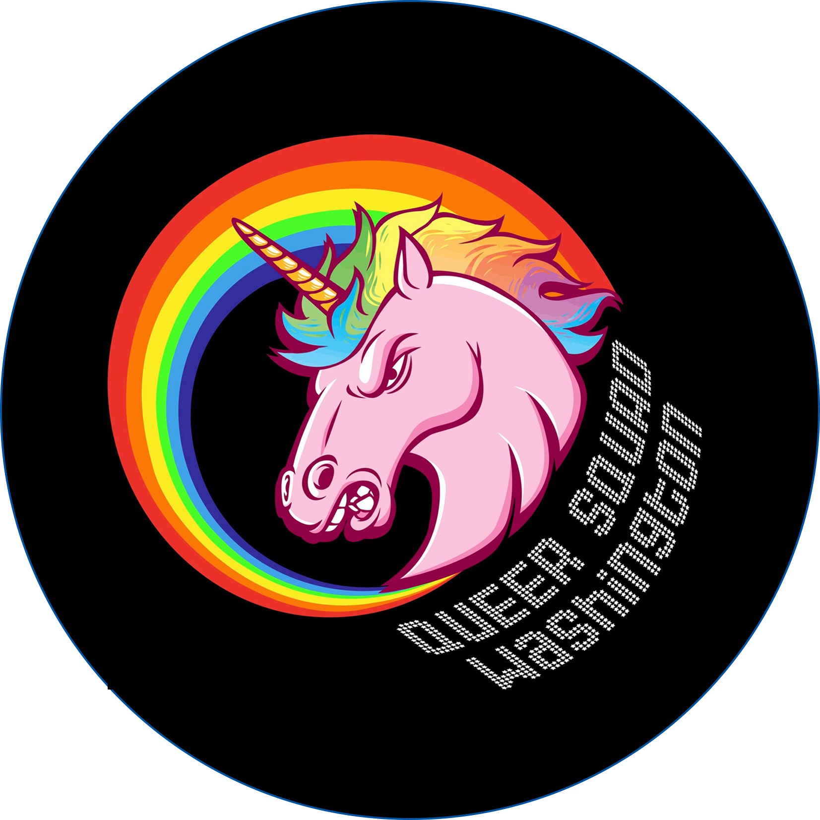 The Cog Blockers Vs Queer Squad Washington - Angry Unicorn (1653x1653)