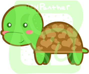Turtle Black And White Clipart Turtle Black White Outline - Cartoon (400x315)