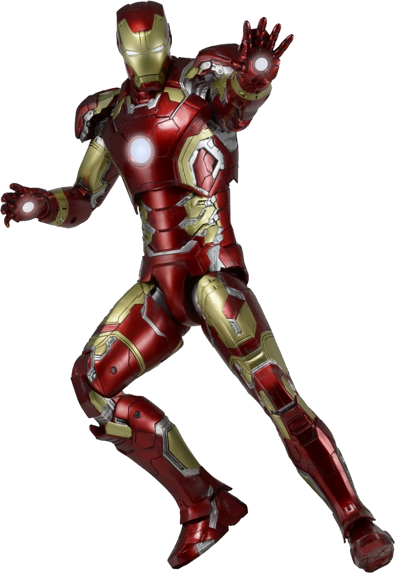 Best Free Ironman Png Clipart - Neca 1 4th Scale Iron Man (788x1143)