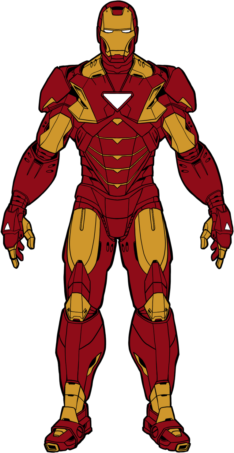 Iron Man Cartoon Drawing Color - Avengers Iron Man Toy (1024x1560)