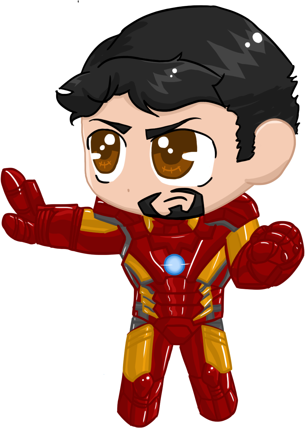 Ironman Aou Chibi By Nickyparsonavenger Ironman Aou - Marvel Chibi Iron Man Png (1094x1466)