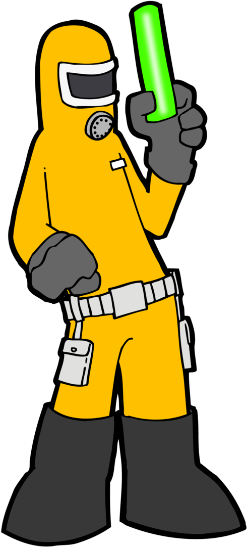 Radiation Suit By Ebbewaxin - Hazmat Suit (600x1214)