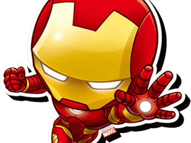 Iron Man Clipart Chibi - Aquarius Avengers Iron Man Chibi Funky Chunky Magnet (640x480)