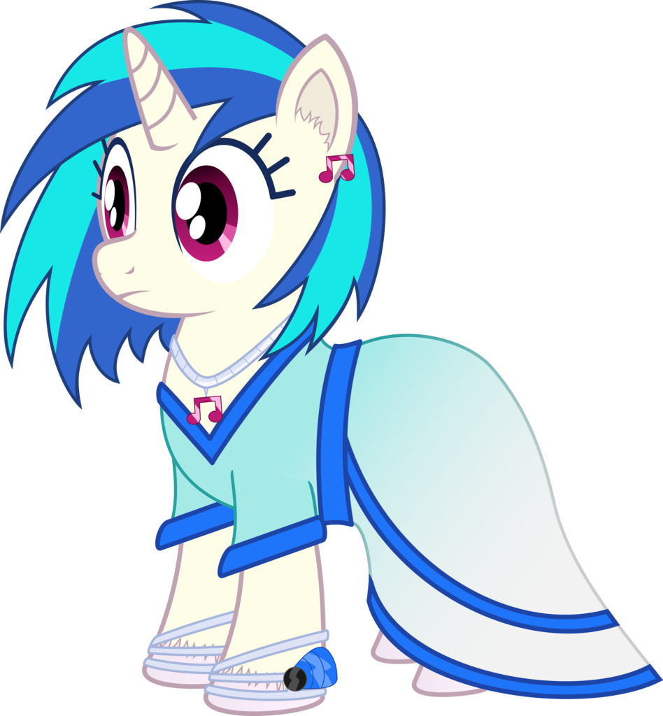 Age3rcm, Clothes, Colored Hooves, Dj Pon-3, Dress, - Coloring Book (948x1024)