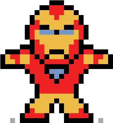 Buff Ironman - Iron Man Pixel Art (400x400)