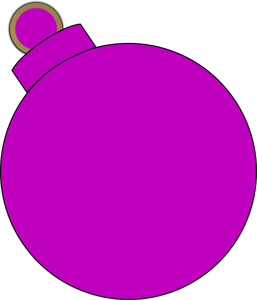 Pink Ornament Clip Art - Clip Art (510x595)