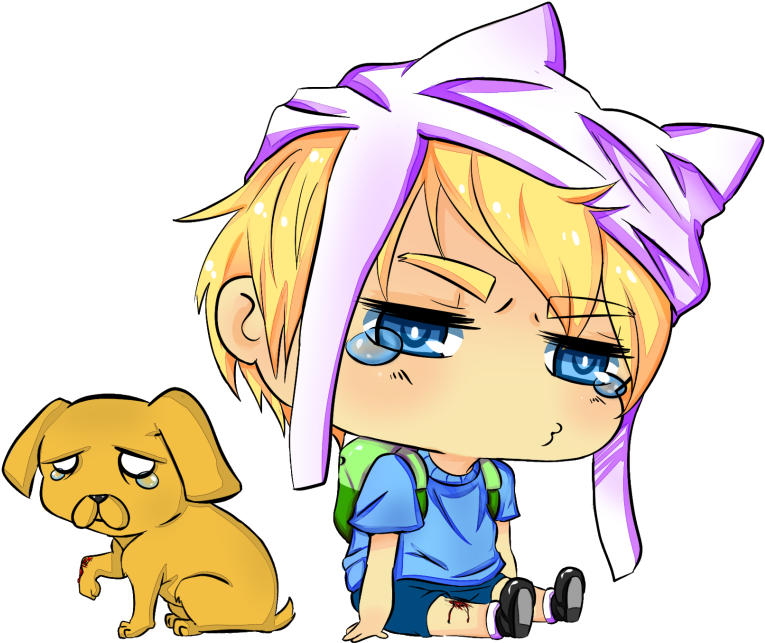 Adventure Time By ~pink-momoka On Deviantart - Adventure Time Finn Chibi (800x675)