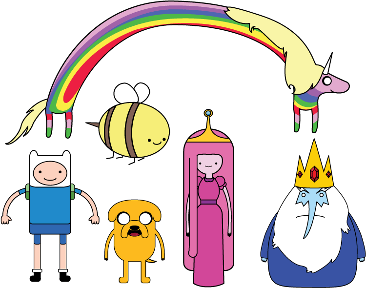 Adventure Time Transparent Background - Adventure Time Characters Png (792x612)