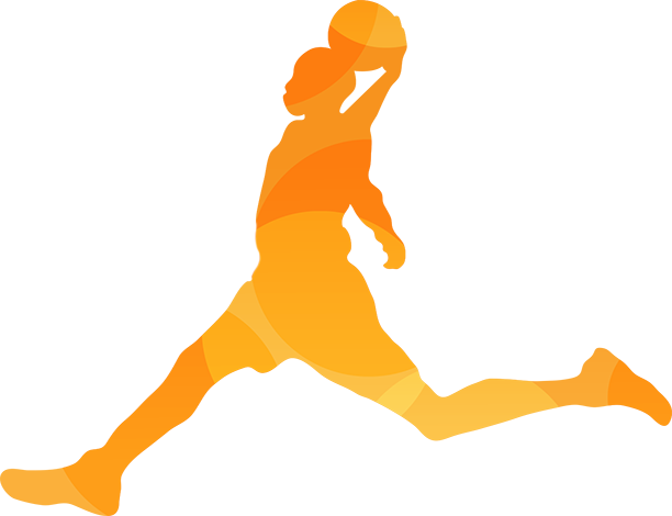 Basketball Silhouette - Basketball (612x470)