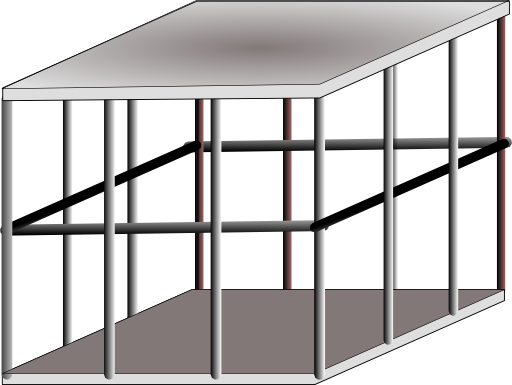 Clipart Metal Cage D51 - Cage Clipart (512x385)