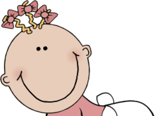 Baby Girl Clip Art (594x395)